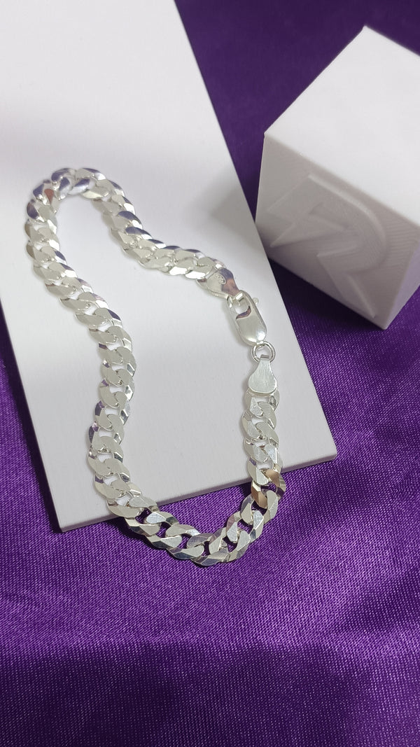 Pulseira Masculina em Prata 925 – Elo Groumet 7mm