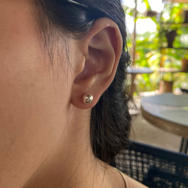 Brinco Bolinha em Prata 925