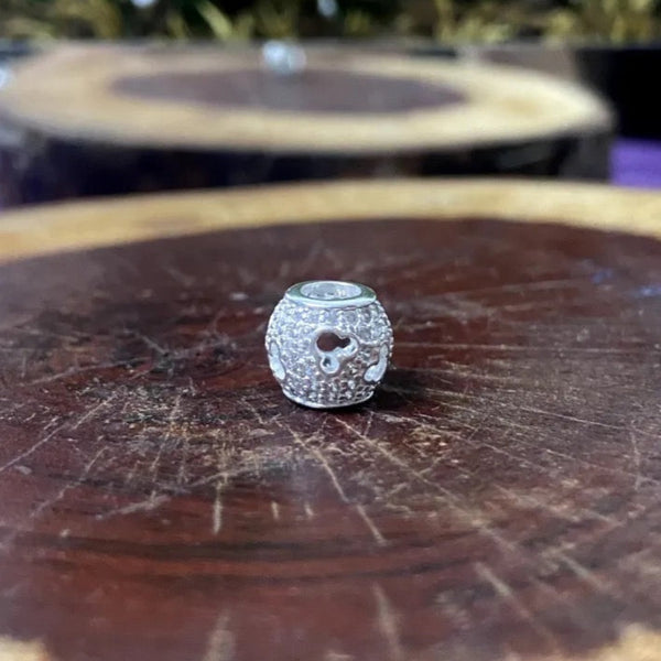 Berloque VAZADO Cabeça do Mickey – Prata 925