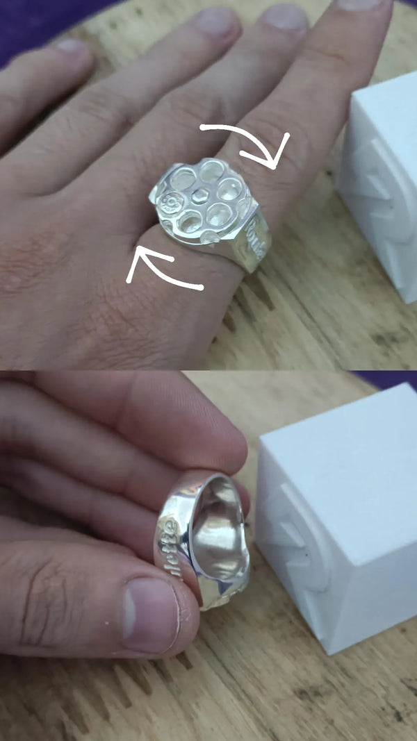 Anel Roleta Russa – Prata 925